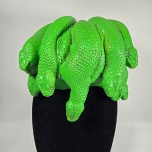Medusa‎ Snakes Head Cover Green Halloween Costume Rubies Mask Illusions